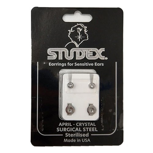 REGULAR APRIL BIRTHSTONE TITANIUM STUD Salon First Beauty Supplies Salon First
